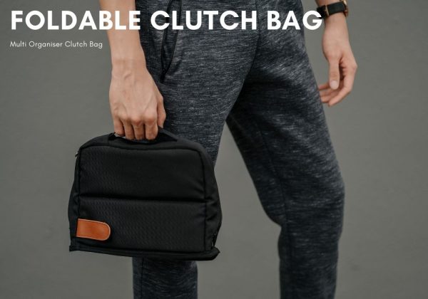 Foldable work clutch bag for everything